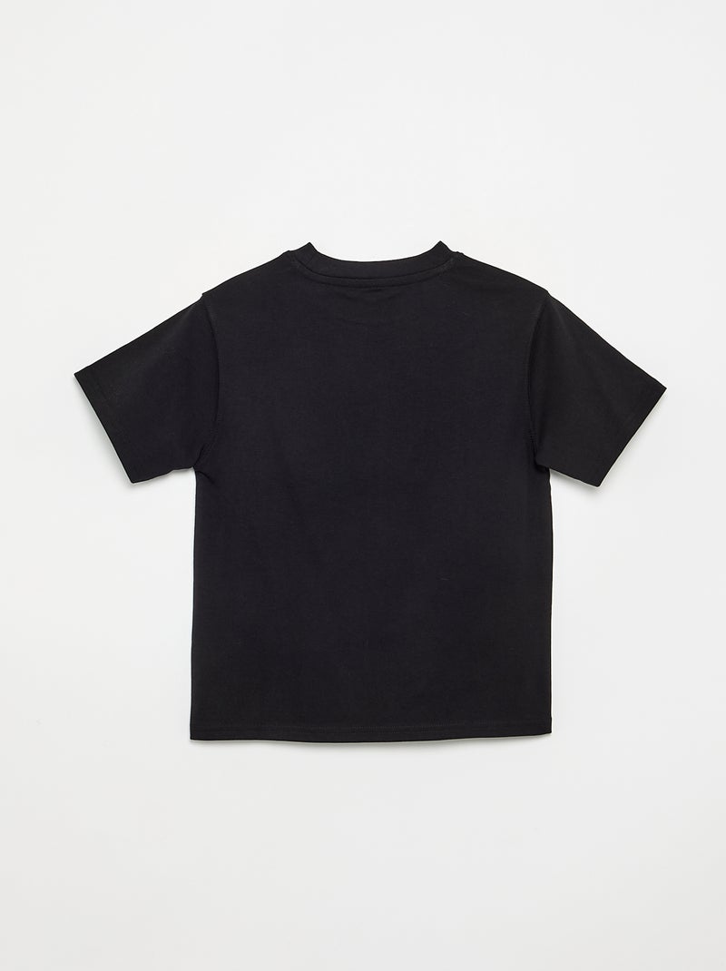 T-shirt in cotone premium Nero - Kiabi