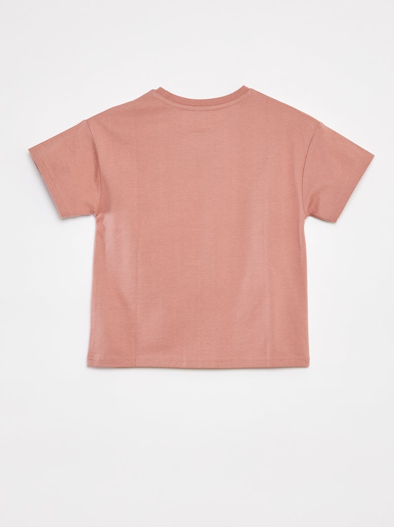 T-shirt in cotone premium ROSA - Kiabi