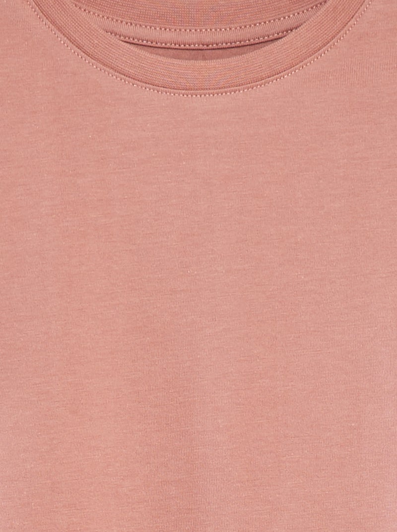 T-shirt in cotone premium ROSA - Kiabi