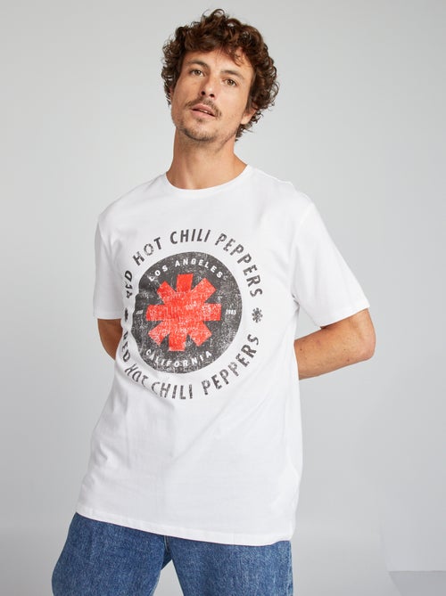 T-shirt in cotone 'Red Hot Chili Peppers' - Kiabi