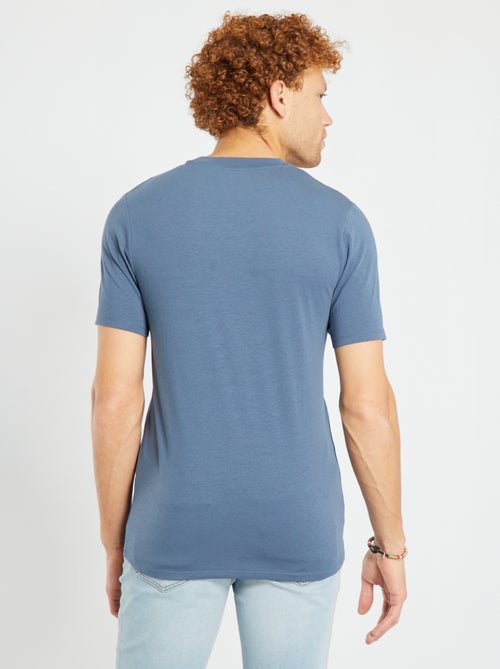 T-shirt in cotone scollo tondo - Muscle fit - Kiabi