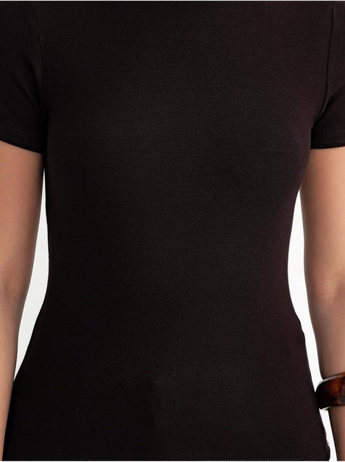 T-shirt in cotone slim fit con girocollo mixray - Kiabi