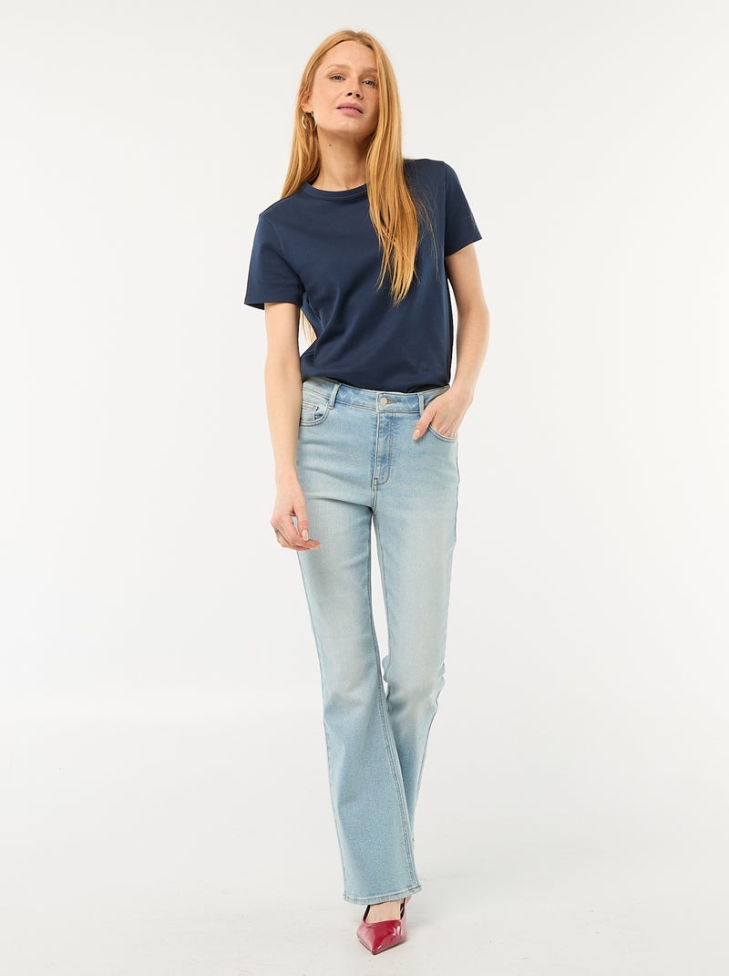 T-shirt in cotone spesso Blu - Kiabi