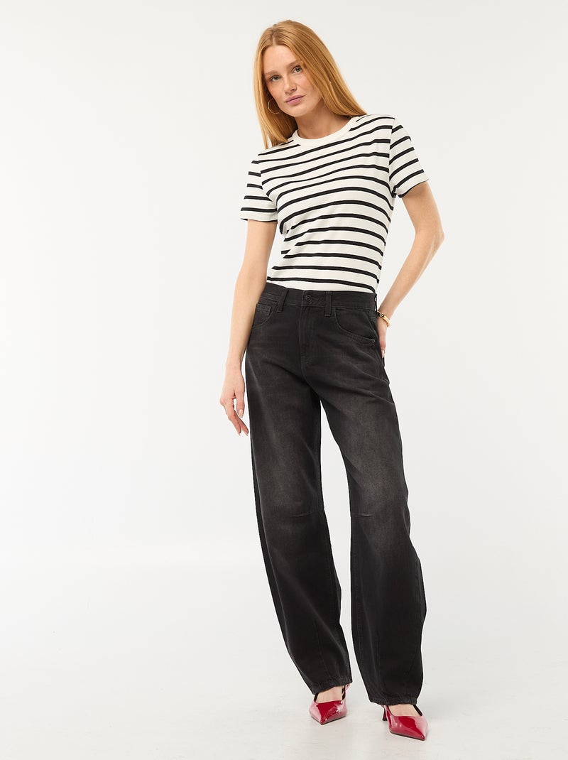 T-shirt in cotone spesso Blu - Kiabi