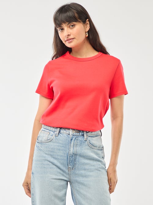T-shirt in cotone spesso - Kiabi