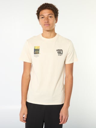 T-shirt in cotone stampato a maniche corte