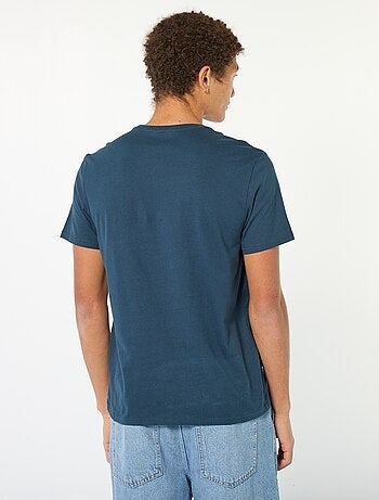 T-shirt in cotone stampato a maniche corte