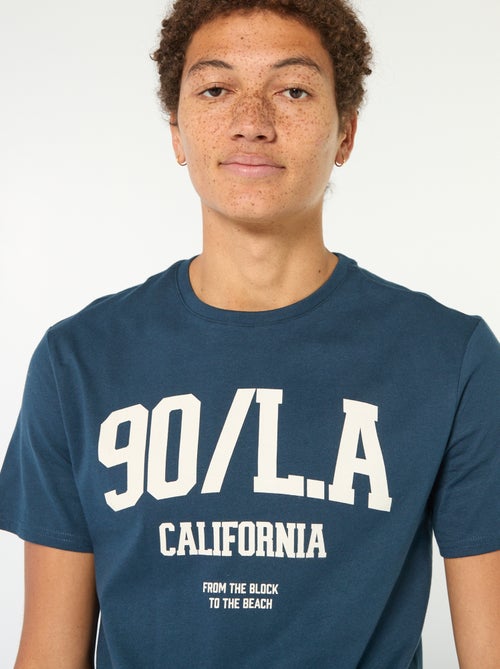 T-shirt in cotone stampato a maniche corte - Kiabi