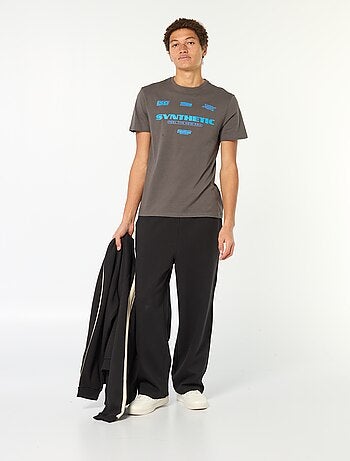 T-shirt in cotone stampato a maniche corte