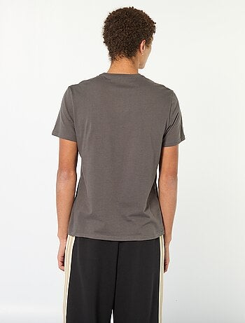 T-shirt in cotone stampato a maniche corte