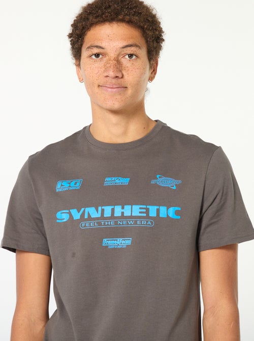 T-shirt in cotone stampato a maniche corte - Kiabi