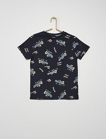 Blue Tomato Bambino Abbigliamento Top e t-shirt T-shirt T-shirt a maniche corte Flame Kids T-Shirt nero 