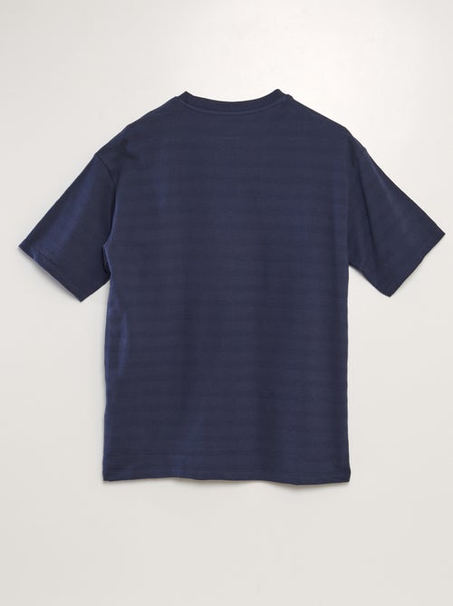 T-shirt in cotone testurizzato - Kiabi