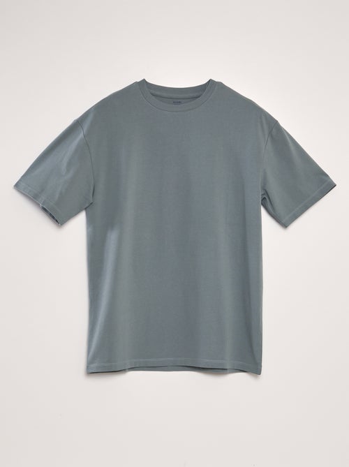 T-shirt in cotone tinta unita - Kiabi