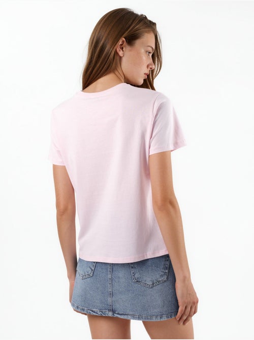 T-shirt in cotone tinta unita con girocollo busem - Kiabi T-shirt in cotone tinta unita con girocollo busem - Kiabi