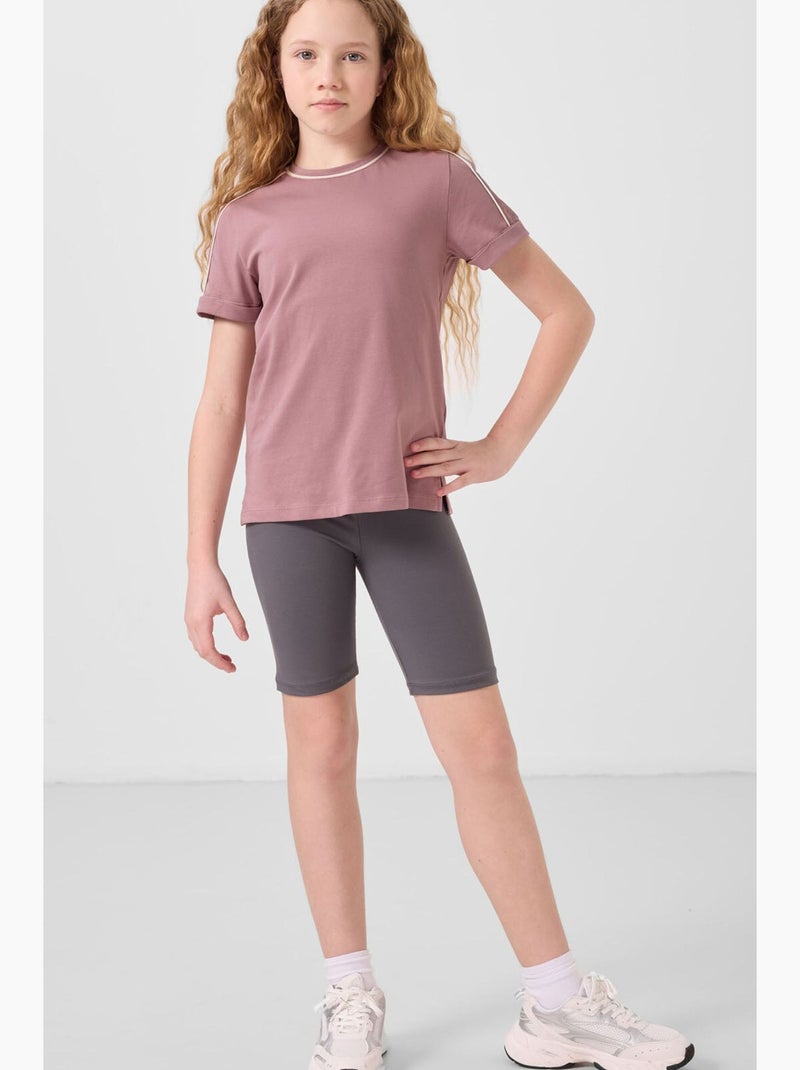 T-shirt in cotone tommy Malva - Kiabi