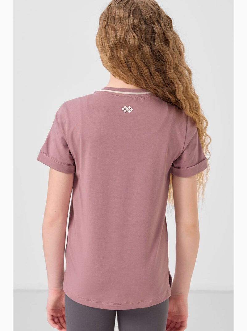T-shirt in cotone tommy Malva - Kiabi