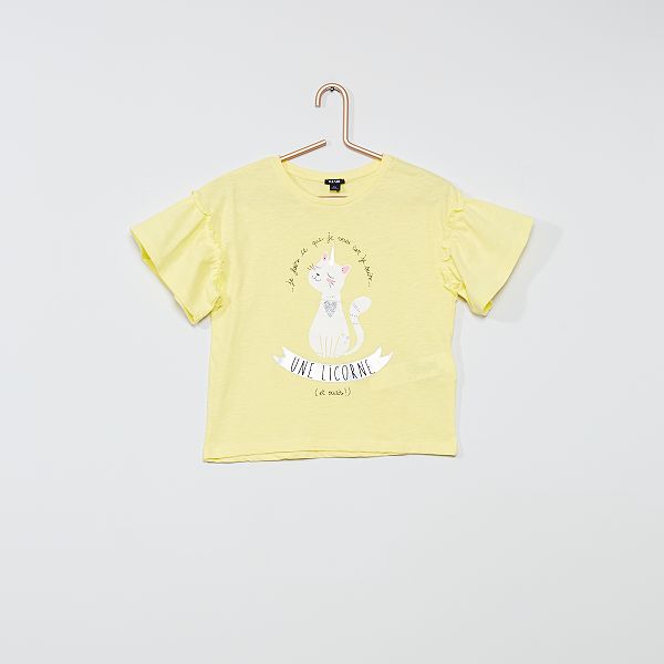 t shirt gialla bambina
