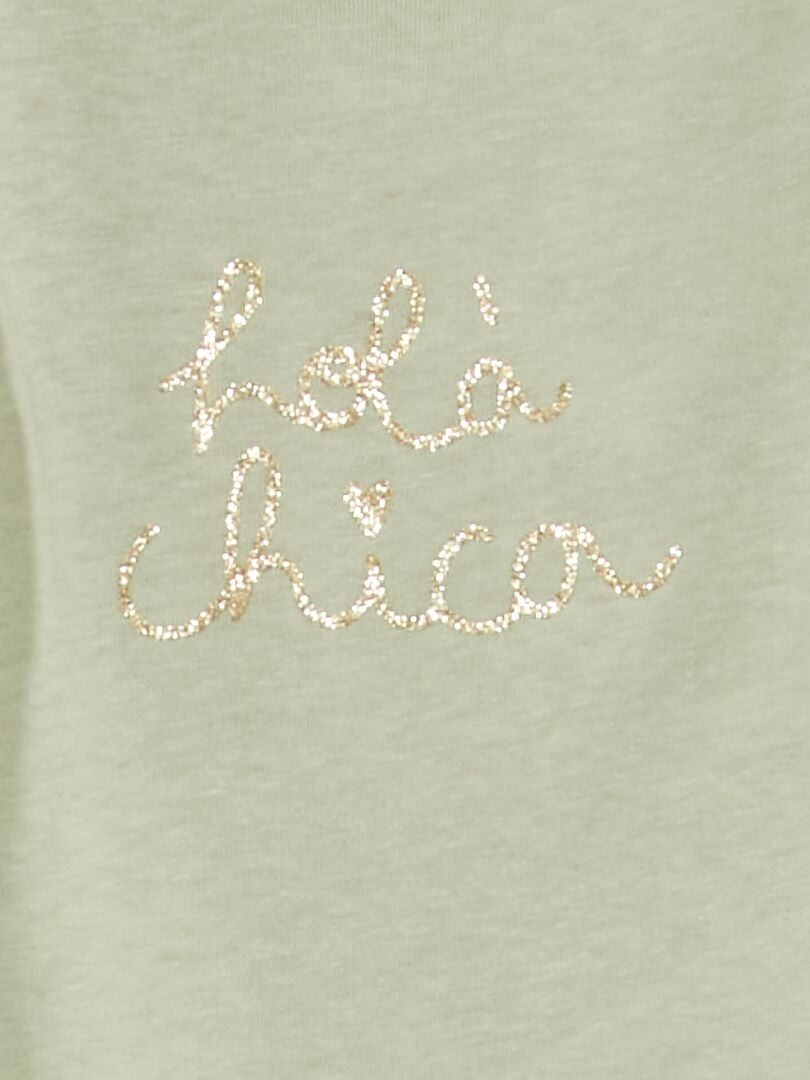 T-shirt in cotone VERDE - Kiabi