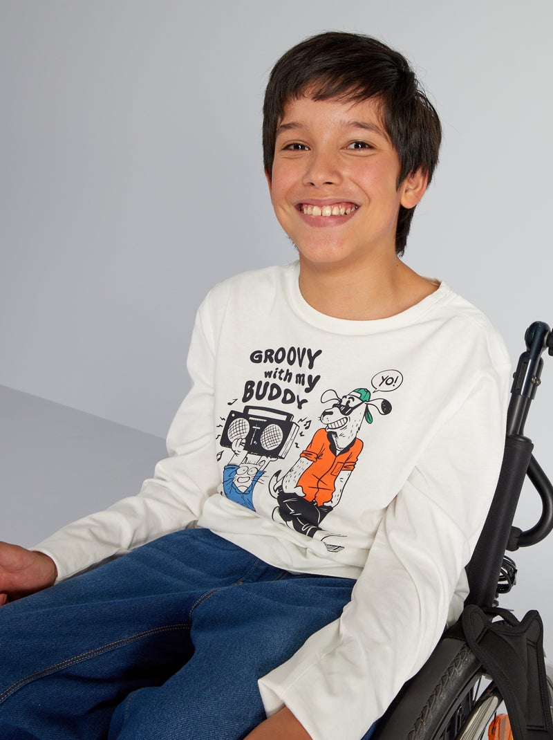 T-shirt in jersey - So Easy BIANCO - Kiabi