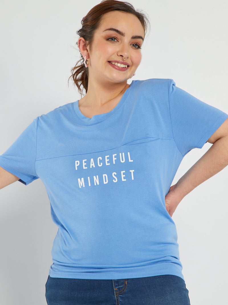 T-shirt in jersey - So Easy BLU - Kiabi