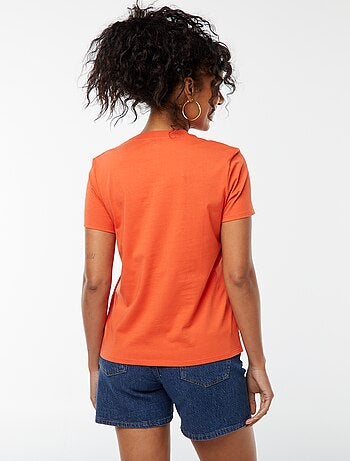 T-shirt in jersey a maniche corte