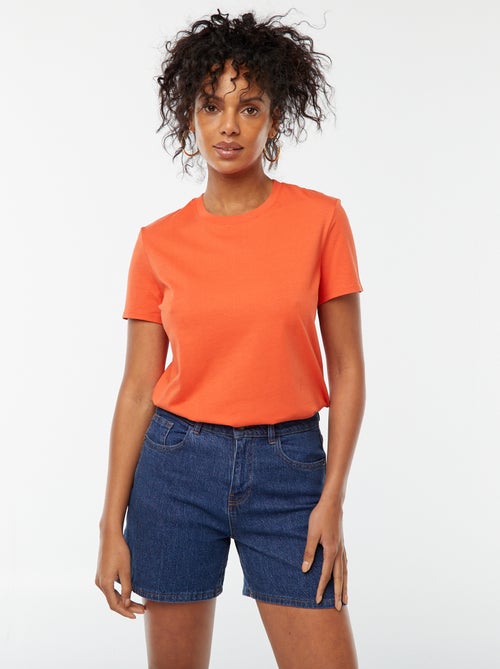 T-shirt in jersey a maniche corte - Kiabi