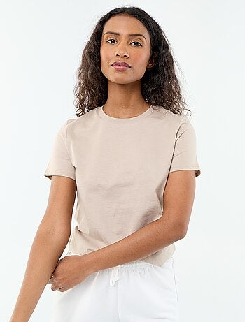 T-shirt in jersey a maniche corte