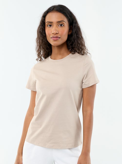 T-shirt in jersey a maniche corte - Kiabi