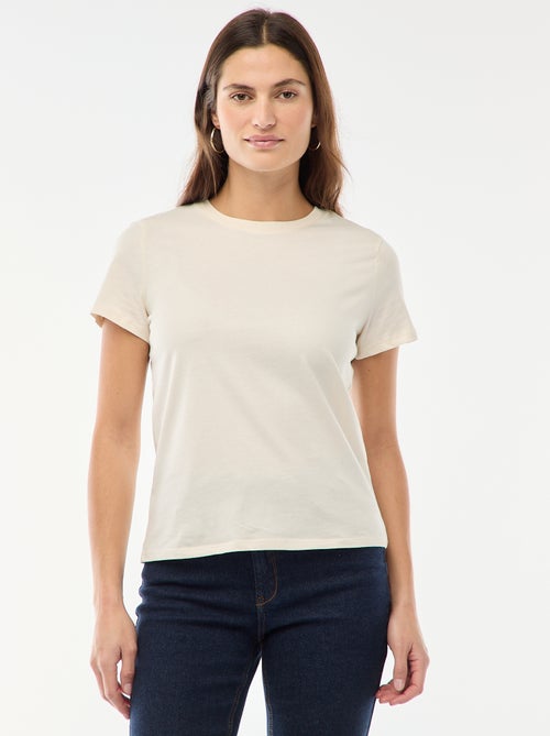 T-shirt in jersey a maniche corte - Kiabi