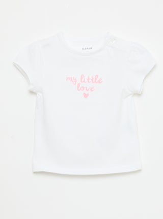 T-shirt in jersey a maniche corte