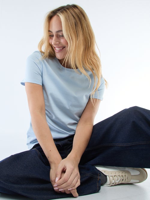 T-shirt in jersey a maniche corte - Kiabi