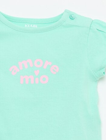 T-shirt in jersey a maniche corte