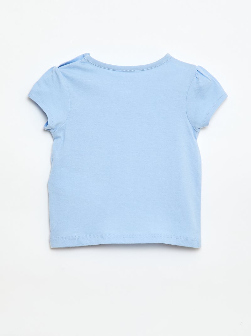 T-shirt in jersey a maniche corte Blu - Kiabi