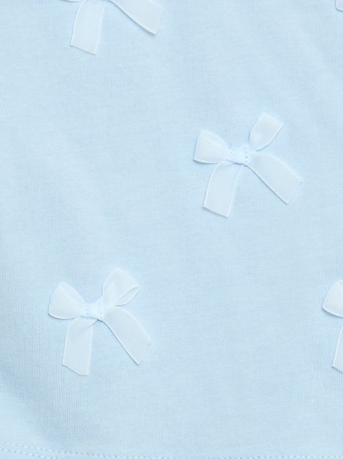 T-shirt in jersey a maniche corte con fiocchi decorativi - Kiabi