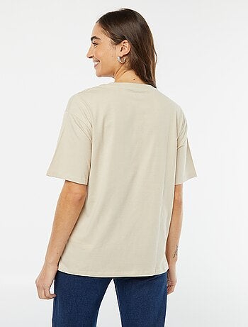 T-shirt in jersey a maniche corte con stampa