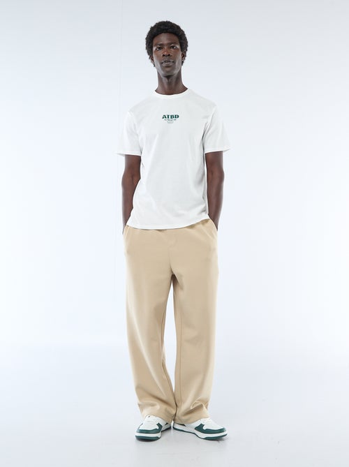 T-shirt in jersey a maniche corte con stampa fronte/retro - Kiabi