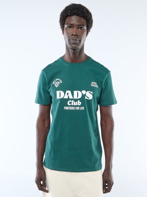 T-shirt in jersey a maniche corte con stampa fronte/retro - Kiabi