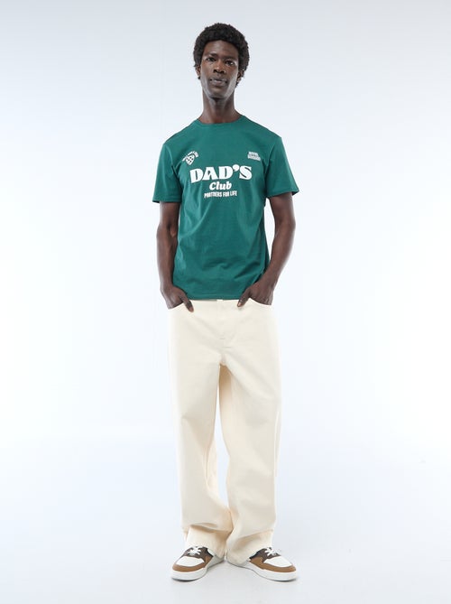 T-shirt in jersey a maniche corte con stampa fronte/retro - Kiabi