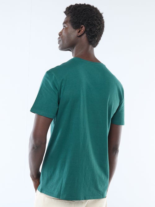 T-shirt in jersey a maniche corte con stampa fronte/retro - Kiabi