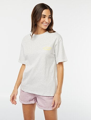 T-shirt in jersey a maniche corte con stampa