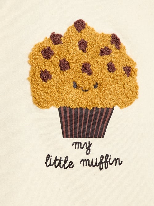 T-shirt in jersey a maniche corte con taschino stampato - Kiabi