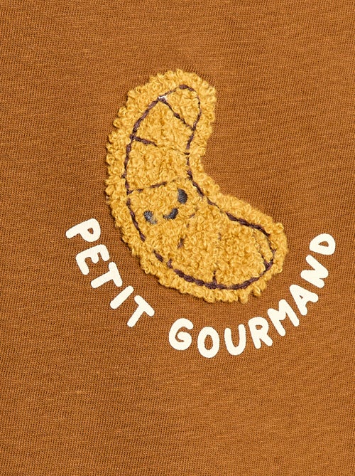 T-shirt in jersey a maniche corte con taschino stampato - Kiabi