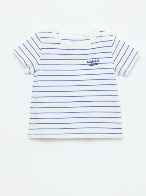 T-shirt in jersey a maniche corte 'festa della mamma' - Kiabi