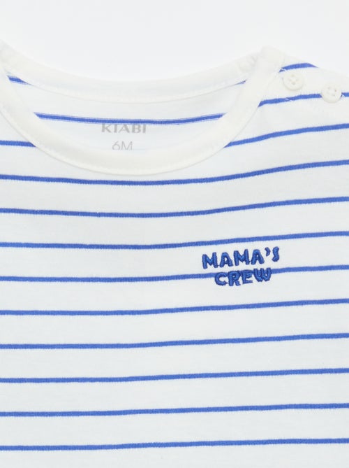 T-shirt in jersey a maniche corte 'festa della mamma' - Kiabi