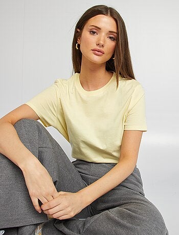 T-shirt in jersey a maniche corte