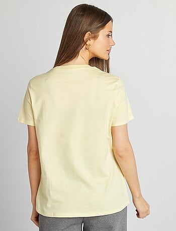 T-shirt in jersey a maniche corte