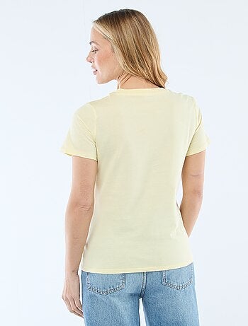 T-shirt in jersey a maniche corte
