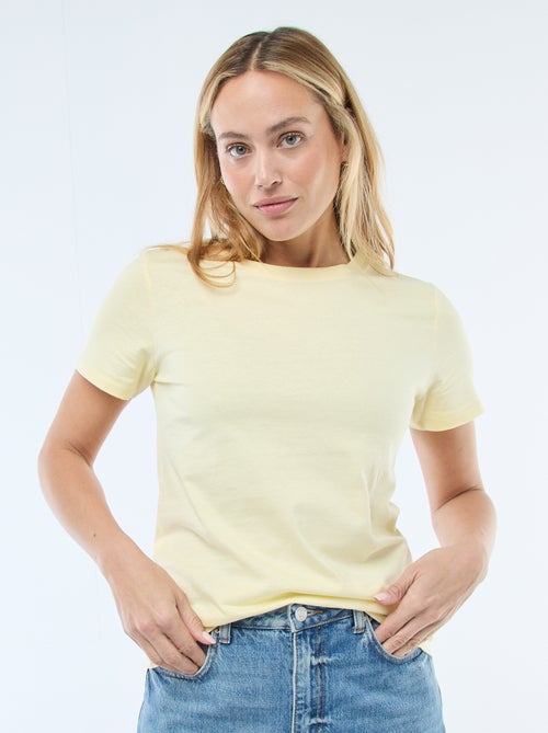 T-shirt in jersey a maniche corte - Kiabi