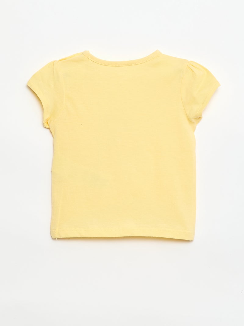 T-shirt in jersey a maniche corte Giallo - Kiabi
